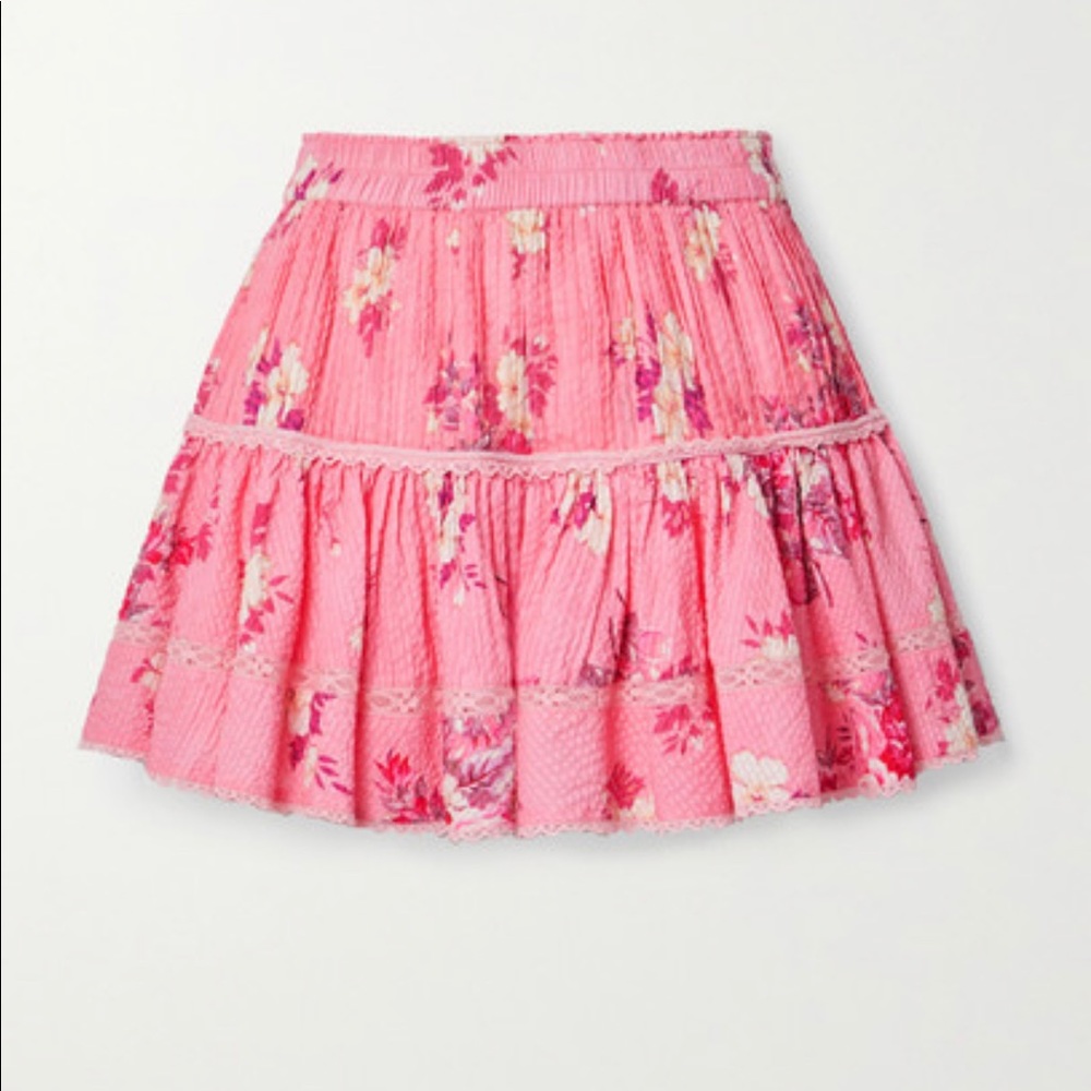 LOVESHACKFANCY Jennings Mini Skirt NWT